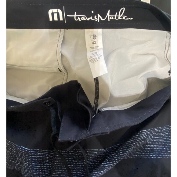 Travis Mathew Men's "Al Carbon" Boardshorts Black Swim Size 42 NWT $90 - Picture 7 of 8